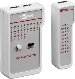 Goobay 31961 HD Kabeltester, Weiß - 1x Kabeltester mit 2x HDMI™-Buchsen (Typ A) 1x Kabeltester