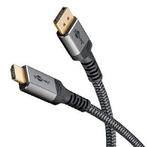 Goobay 78965 DisplayPort-auf-HDMI-Kabel VPE Retail Polybag Mindestbestellmenge 1