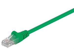 Goobay 68612 CAT 5e Patchkabel, U/UTP, grün Kabellänge: 0.25 m
