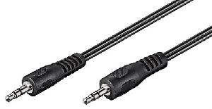 Goobay 50430 Audio Verbindungskabel AUX, 3,5 mm Stereo, Flachkabel VPE Cable Tag Mindestbestellmenge 1