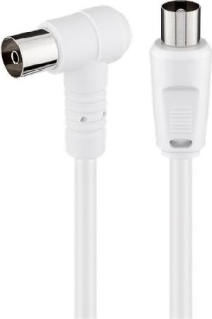 Goobay 67359 Gewinkeltes Antennenkabel (80 dB), doppelt geschirmt VPE Bulk Mindestbestellmenge 1