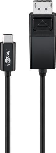 Goobay 79295 USB-C™- DisplayPort™-Adapterkabel 4K 60 Hz, 1,20 m, schwarz
