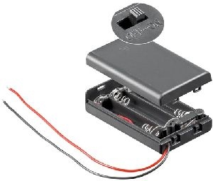 Goobay 48143 3x AAA (Micro) Batteriehalter VPE Bulk Mindestbestellmenge 10