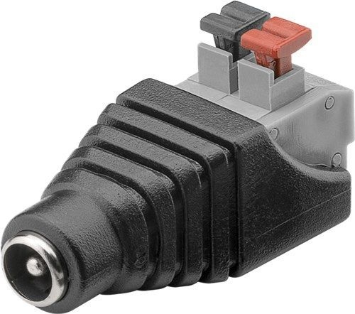 Goobay 76749 Terminal Block 2-pin > DC-Buchse (5,50 x 2,10 mm) VPE Bulk Mindestbestellmenge 10