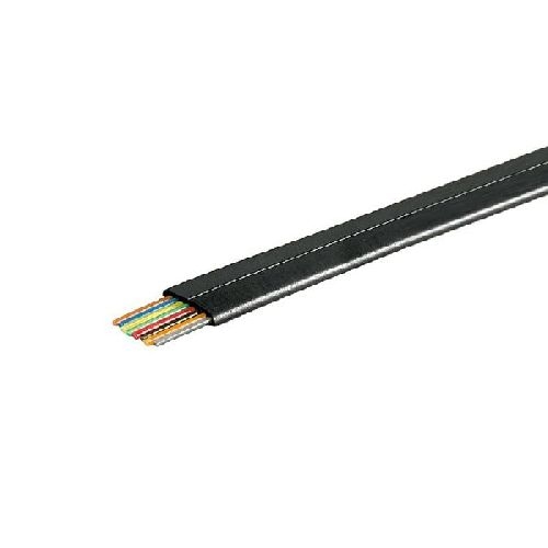 Goobay 93308 Telefonflachkabel 8-adrig, 100 m Rolle, AWG 28, CCA (kupferkaschiertes Aluminium) VPE Cable spool-drum Mindestbestellmenge 1