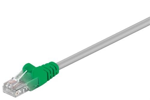 Goobay 68866 CAT 5e Crossover-Patchkabel, U/UTP, grau-grün VPE Cable Tag Mindestbestellmenge 1