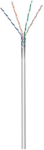 Goobay 68706 CAT 5e Netzwerkkabel, F/UTP, 100 m, grau Farbversion: Grau