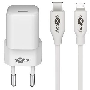 Goobay 64575 Lightning/USB-C™ PD-Ladeset (30 W) VPE Retail Polybag Mindestbestellmenge 1