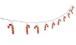 Goobay 58117 10er LED-Lichterkette "Zuckerstangen" :
