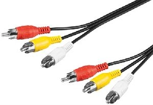 Goobay 50381 Composite Audio-Video-Verbindungskabel, 3x Cinch VPE Cable Tag Mindestbestellmenge 1