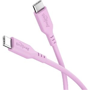 Goobay 77746 USB-C™-Silikonkabel, 1,5 m, Pink VPE Sleeve Mindestbestellmenge 1
