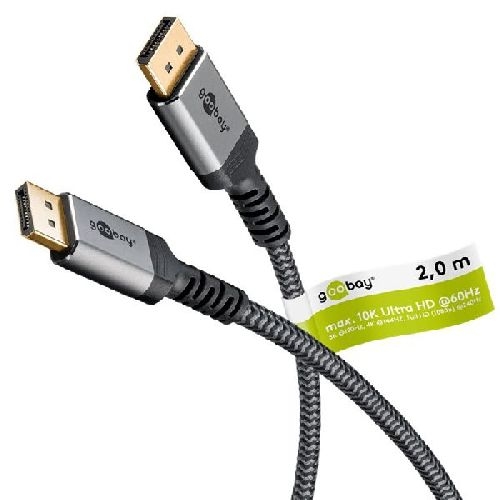 Goobay 75685 DisplayPort™-Kabel 2.0/2.1 VPE Retail Polybag Mindestbestellmenge 1