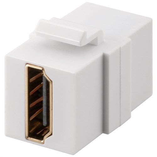 Goobay 90856 Keystone Modul mit HDMI™-Doppel-Buchse, 4K @ 60 Hz VPE Bulk Mindestbestellmenge 1