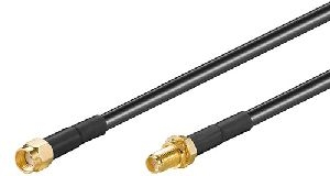 Goobay 51677 Antennen-Verlängerungskabel für WLAN-Geräte (2,4 GHz + 5 GHz) Kabellänge: 3 m
