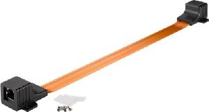 Goobay 71412 RJ45 LAN Fensterdurchführung Ultra-Slim 0,3 m Kabellänge: 0.3 m