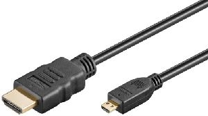 Goobay 53780 Micro High-Speed-HDMI™-Kabel mit Ethernet 4K@60Hz Kabellänge: 0.5 m