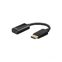 Goobay 67881 DisplayPort auf HDMI™-Adapterkabel 1.2, vergoldet, 0.1 m, Schwarz - DisplayPort-Stecker