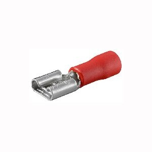Goobay 17000 Flachsteckhülse, rot Farbversion: Rot VPE Bulk Mindestbestellmenge 1