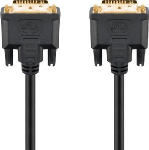 Goobay 69208 DVI-I Full HD-Kabel Dual Link, vergoldet