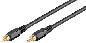 Goobay 50338 Koaxial Digital Audio Verbindungskabel, Cinch S/PDIF, zweifach geschirmt VPE Cable Tag Mindestbestellmenge 1