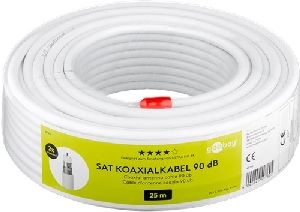 Goobay 49760 90 dB SAT-Koaxialkabel, doppelt geschirmt VPE Cable ring-coil Mindestbestellmenge 1