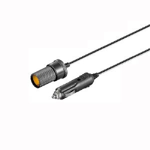 Goobay 11425 KFZ/Auto Zigarettenanzünder Verlängerung, 12 V, 2,0 m VPE Bulk Mindestbestellmenge 1