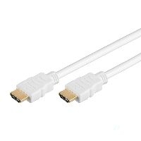 Goobay\61017\Series 2.0 High-Speed-HDMI™-Kabel mit Ethernet, 0.5 m, weiß - HDMI™-Stecker (Typ A) > H