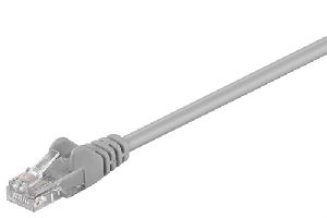 Goobay 68611 CAT 5e Patchkabel, U/UTP, grau Kabellänge: 0.25 m