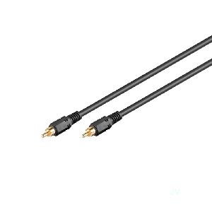 Goobay 50267 Koaxial Digital Audio Verbindungskabel, Cinch S/PDIF, zweifach geschirmt VPE Cable Tag Mindestbestellmenge 1