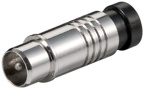 Goobay 67243 Koax-Kompressionsstecker VPE Bulk Mindestbestellmenge 10