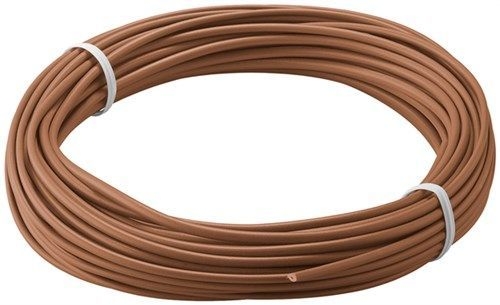 Goobay 55040 Kupferlitze isoliert, 10 m, braun VPE Cable Tag Mindestbestellmenge 1
