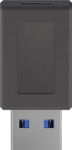Goobay 45400 USB-Adapter USB-A auf USB-C™, schwarz VPE Retail Polybag Mindestbestellmenge 1