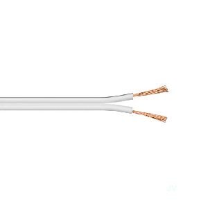 Goobay 27523 Lautsprecherkabel weiß CCA, 100 m - 100 m Spule, Querschnitt 2 x 1,5 mm²