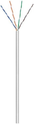 Goobay 93884 CAT 6 Netzwerkkabel, U/UTP, grau Kabellänge: 100 m