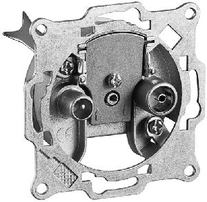 Goobay 67011 2-Loch Antennen-Stich-/End-Dose :