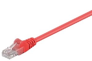 Goobay 68613 CAT 5e Patchkabel, U/UTP, rot VPE Cable Tag Mindestbestellmenge 1