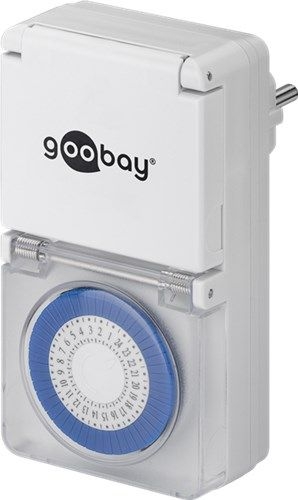 Goobay 73289 Analoge Zeitschaltuhr IP44 VPE Retail Box Mindestbestellmenge 1