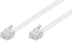 Goobay 93067 Telefonkabel (Modularkabel), weiß Kabellänge: 3 m