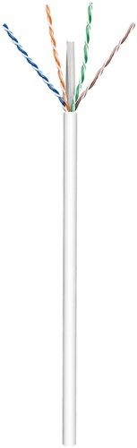 Goobay 94965 CAT 6 Netzwerkkabel, U/UTP, weiß VPE Cable spool-drum Mindestbestellmenge 1