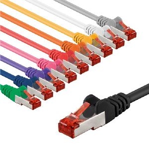 Goobay 69814 CAT 6 Patchkabel, S/FTP (PiMF), 3 m, Set in 10 Farben Kabellänge: 3 m
