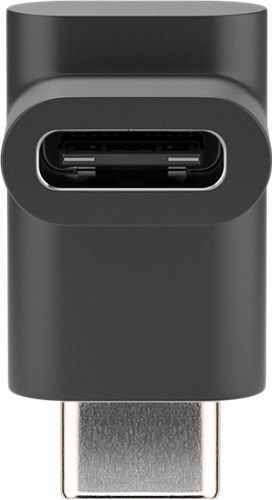 Goobay 55556 Adapter USB-C™ auf USB-C™ 90°, schwarz VPE Bulk Mindestbestellmenge 1