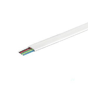 Goobay 93307 Telefonflachkabel 6-adrig, 100 m Rolle, AWG 28, CCA (kupferkaschiertes Aluminium) VPE Cable spool-drum Mindestbestellmenge 1