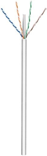 Goobay 68466 CAT 6 Netzwerkkabel, U/UTP, grau VPE Cable spool-drum Mindestbestellmenge 1