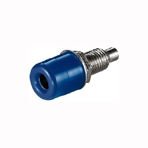 Goobay 11732 Bananenbuchse mit Gewinde Farbversion: Blau VPE Bulk Mindestbestellmenge 10