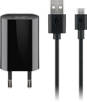 Goobay 44982 Micro-USB-Ladeset (5 W) VPE Retail Polybag Mindestbestellmenge 1