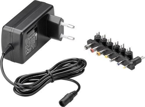 Goobay 54799 Universal-Netzteil (9 V - 24 V max. 24 W / 1,5 A) VPE Retail Box Mindestbestellmenge 1