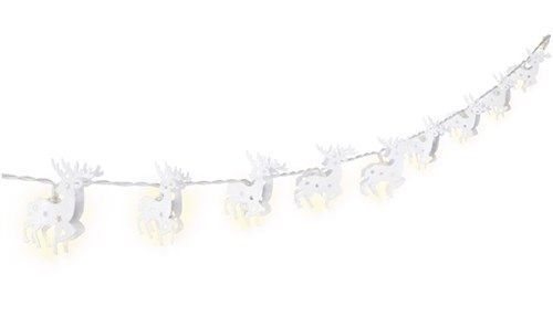 Goobay 57945 10er LED-Lichterkette "Rentier", weiß VPE Retail Box Mindestbestellmenge 1