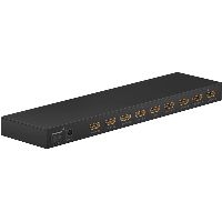 Goobay 58484 Series 2.0 HDMI™-Splitter 1 auf 8 (4K @ 60 Hz), Schwarz - teilt 1x HDMI™-Eingangssignal