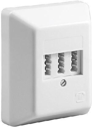 Goobay 43543 3x TAE-NFF Aufputzdose Farbversion: Weiß