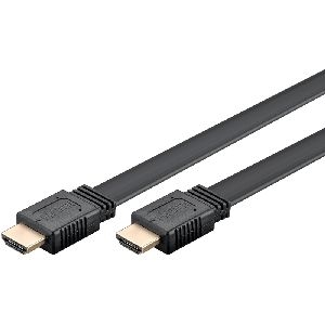 Goobay 77145 High-Speed-HDMI™-Flachkabel mit Ethernet VPE Cable Tag Mindestbestellmenge 1